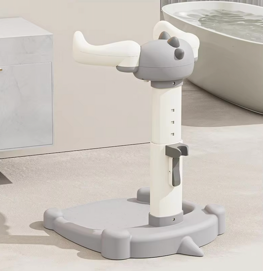 Adjustable Baby Bathtub With Stand Safe Bath Shower Standing Support Smart Water Flow Hug Tower